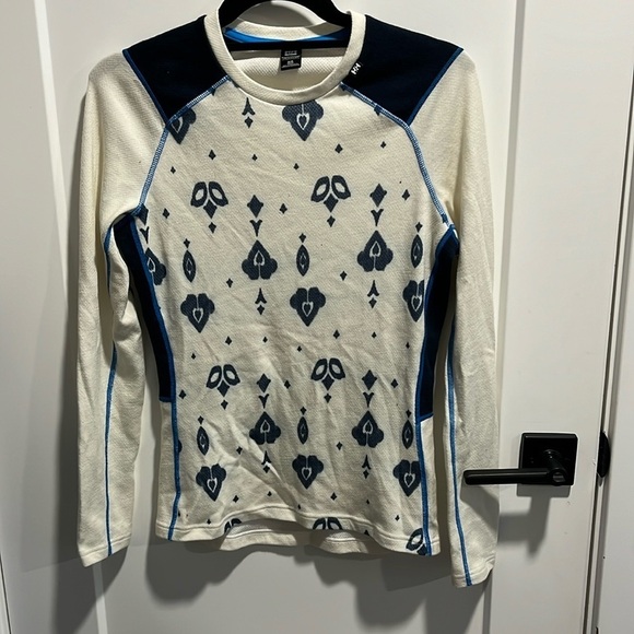Helly Hansen Merino Base Layer Top Long Sleeve Thermal EUC - Picture 1 of 8